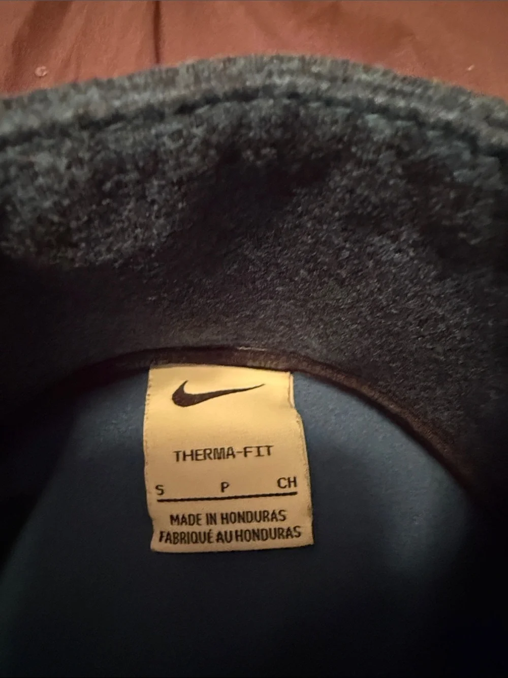 Nike Heathered Navy Blue Quarter-Zip Pullover